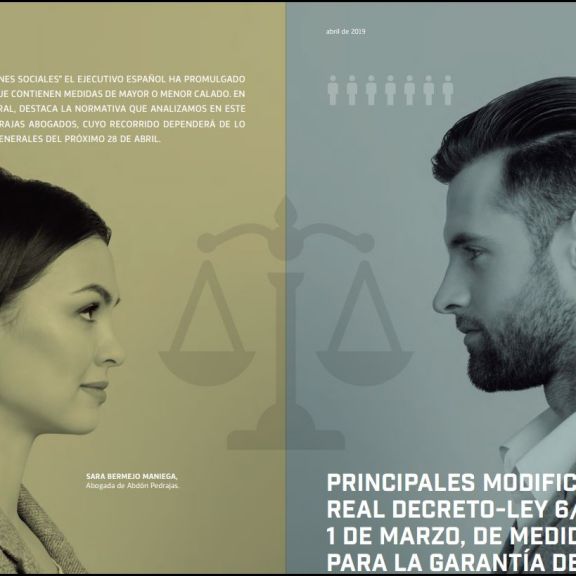 Principales Modificaciones RD-Ley 6/2019 de 1 de marzo, de Medidas Urgentes para la Garantía de Igualdad de Trato y de Oportunidades entre Mujeres y H