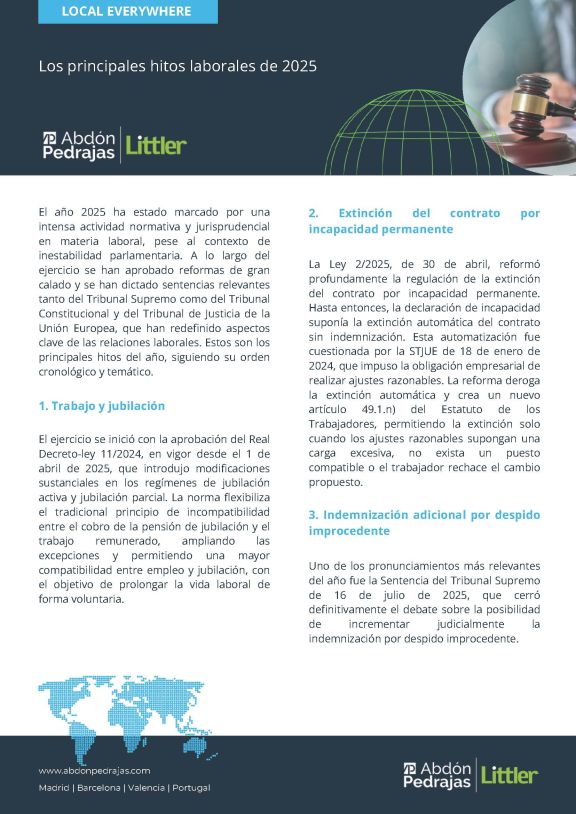 Los principales hitos laborales de 2025